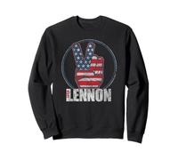 Officiel John Lennon Peace Sign Vintage Rock Pop Sweatshirt