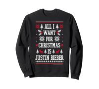 Officiel Justin Bieber All I Want for Christmas is Bieber Sweatshirt