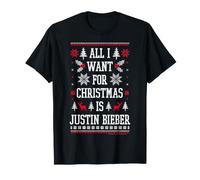 Officiel Justin Bieber All I Want for Christmas is Bieber T-Shirt