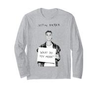 Officiel Justin Bieber What do You Mean Portrait Manche Longue