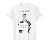 Officiel Justin Bieber What do You Mean Portrait T-Shirt