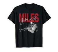 Officiel Miles Davis Distressed Photo Jazz Legend T-Shirt