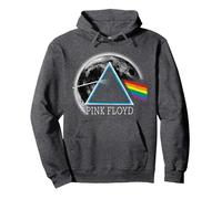 Officiel Pink Floyd Dark Side of The Moon Rock Band Musique Sweat à Capuche, Unisexe pour Adultes, Chiné Foncé, M