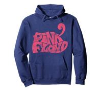 Officiel Pink Floyd Logo Rétro Navy Rock Musique Sweat à Capuche