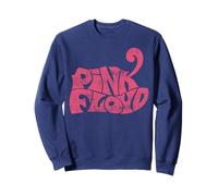 Officiel Pink Floyd Logo Rétro Navy Rock Musique Sweatshirt