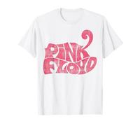 Officiel Pink Floyd Rock Progressif Rétro Logo Blanc T-Shirt