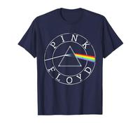 Officiel Pink Floyd Rock Rétro Prisme Cercle Logo Musique T-Shirt