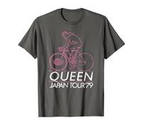 Officiel Queen Japan Tour 1979 T-Shirt, Homme, Asphalte, XL