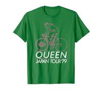 Officiel Queen Japan Tour 1979 T-Shirt, Homme, Vert Kelly, XL