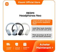 [Officiel] REDMI Headphones Neo | Réduction active du bruit jusqu’à 42 dB, haut-parleur dynamique de 40 mm, jusqu’à 72 heures d’autonomie Sand White