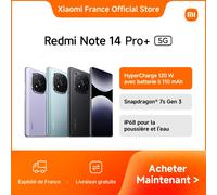 [Officiel] Redmi Note 14 Pro+ 5G | HyperCharge 120 W avec batterie 5 110 mAh, Snapdragon® 7s Gen 3 IP68 pour la poussière et l'eau Violet