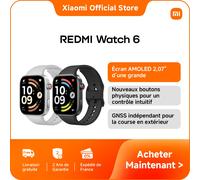 REDMI Watch 6 Glacier Blue - Montre connectée Xiaomi, autonomie 24j, boîtier aluminium 9,9mm, GNSS multi-système
