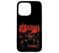Officiel Saxon Heavy Metal Unleash The Beast Groupe Retro Coque pour iPhone 15 Pro Max
