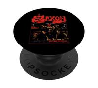 Officiel Saxon Heavy Metal Unleash The Beast Groupe Retro PopSockets PopGrip Adhésif