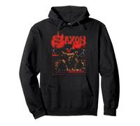 Officiel Saxon Heavy Metal Unleash The Beast Groupe Retro Sweat à Capuche