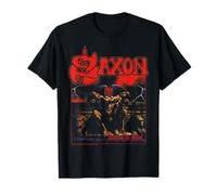 Officiel Saxon Heavy Metal Unleash The Beast Groupe Retro T-Shirt