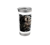 Officiel Spiral Bone Finger Skeleton Gothic Fantasy Gobelet isotherme en acier inoxydable double paroi