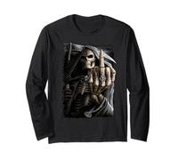 Officiel Spiral Bone Finger Skeleton Gothic Fantasy Manche Longue