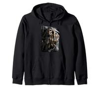 Officiel Spiral Bone Finger Skeleton Gothic Fantasy Sweat à Capuche
