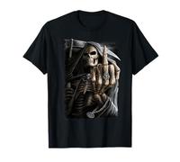 Officiel Spiral Bone Finger Skeleton Gothic Fantasy T-Shirt