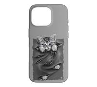 Officiel Spiral Bright Eyes Kitten Gothic Fantasy Coque pour iPhone 16 Pro