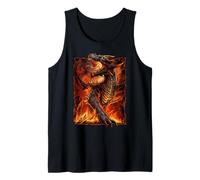 Officiel Spiral Draconis Flame Gothic Fantasy Débardeur