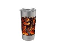 Officiel Spiral Draconis Flame Gothic Fantasy Gobelet isotherme en acier inoxydable double paroi