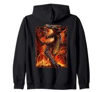 Officiel Spiral Draconis Flame Gothic Fantasy Sweat à Capuche