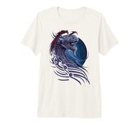 Officiel Spiral Dragon Borne Gothic Fantasy T-Shirt Haut de Gamme