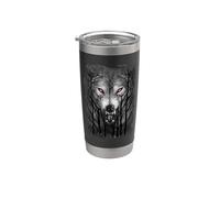 Officiel Spiral Forest Wolf Gothic Fantasy Gobelet isotherme en acier inoxydable double paroi