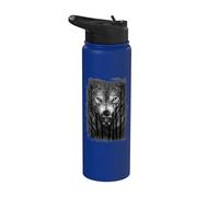Officiel Spiral Forest Wolf Gothic Fantasy Stainless Steel Insulated Water Bottle