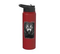Officiel Spiral Forest Wolf Gothic Fantasy Stainless Steel Insulated Water Bottle