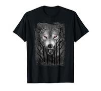 Officiel Spiral Forest Wolf Gothic Fantasy T-Shirt