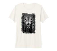 Officiel Spiral Forest Wolf Gothic Fantasy T-Shirt Haut de Gamme