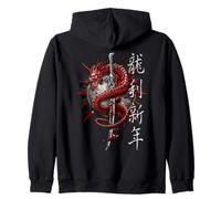 Officiel Spiral Oriental Dragon Gothic Fantasy Sweat à Capuche