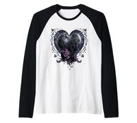 Officiel Spiral Raven Heart Gothic Fantasy Manche Raglan