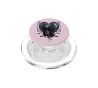 Officiel Spiral Raven Heart Gothic Fantasy PopSockets PopGrip pour MagSafe