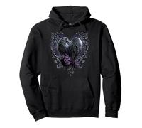Officiel Spiral Raven Heart Gothic Fantasy Sweat à Capuche