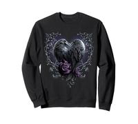 Officiel Spiral Raven Heart Gothic Fantasy Sweatshirt
