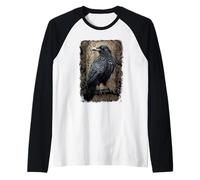 Officiel Spiral Raven Wise Gothic Fantasy Manche Raglan