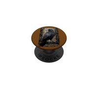 Officiel Spiral Raven Wise Gothic Fantasy PopSockets PopGrip Adhésif