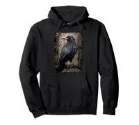 Officiel Spiral Raven Wise Gothic Fantasy Sweat à Capuche