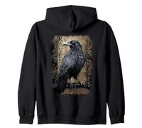 Officiel Spiral Raven Wise Gothic Fantasy Sweat à Capuche