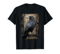 Officiel Spiral Raven Wise Gothic Fantasy T-Shirt