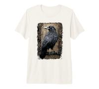 Officiel Spiral Raven Wise Gothic Fantasy T-Shirt Haut de Gamme