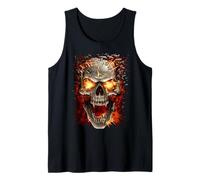 Officiel Spiral Skull Blast Gothic Fantasy Débardeur