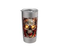 Officiel Spiral Skull Blast Gothic Fantasy Gobelet isotherme en acier inoxydable double paroi