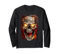 Officiel Spiral Skull Blast Gothic Fantasy Manche Longue