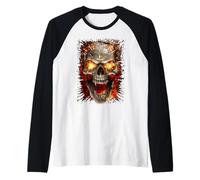 Officiel Spiral Skull Blast Gothic Fantasy Manche Raglan