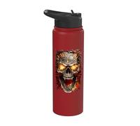 Officiel Spiral Skull Blast Gothic Fantasy Stainless Steel Insulated Water Bottle